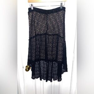 Mystree Black Lace Skirt